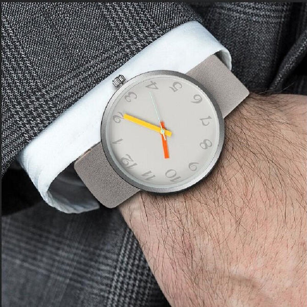 Fashion Casual Men's Watch Quartz Wristwatches Women Watch Leather Watch Lovers Unisex Clock Pointer watch Relogio reloj touch