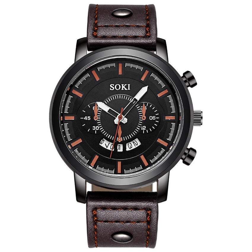 Men's Wrist Watch Leather Military Casual Analog Quartz Date Business Watch Man Watches Mens 2019 relogios masculinos