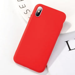 TIKITAKA Shockproof Soft Silicone Phone Case For iPhone X XS XR XS Max 8 7 6 6S Plus Candy Color Rubber Protection Back Cover
