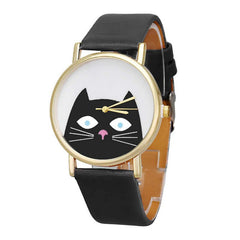 High Quality Women's Watches Best Sellers Featured Cute Cat Pattern Watch Romain Horloge Cadeau Montre Femme Acier Inoxydable@50