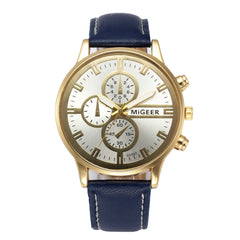 DISU Men Watch Classic Leather Strap Quartz Casual wristwatch mens watches mens 2019 clock men