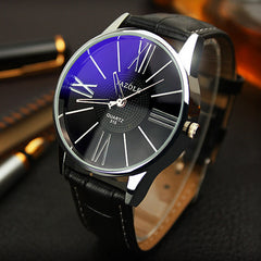 Man Watches Luxury Fashion Leather Glass Quartz Analog Wristwatch Mens Montre Homme 2019 zegarek meski saat erkekler