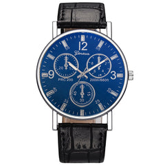 GENEVA Men Women's Casual Quartz Leather Band Strap Analog Wrist Watch Watch Man Reloj Mujer 2019 Montre Relogio Feminino