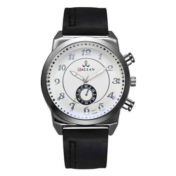 Men Watch Fashion Quartz High Quality Leather Blu Ray Glass Wristwatch Mens Reloj Hombre 2019 Men Wristwatch Clock
