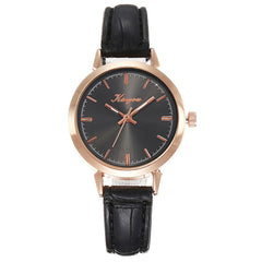 New Women's Watches Scale Rose Gold Shell Disc Fashion Ladies Leather Strap  Simple Clock  Wristwatch Luxury Bayan Kol Saati@50