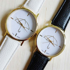Women's Watches Bayan Kol Saaty Fashion Umbrella Style Leather Montre Femme Acier Inoxydable Relojes Para Mujerr Lovely Clock@40