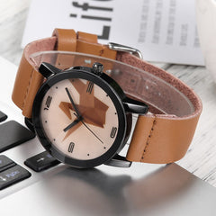 DISU MenWatch Paper Crane Leather Band Analog Alloy Quartz watch man vintage men wristwatch clock mens wrist watches