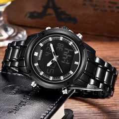 Men Watch Casual LED Digital Strap Stainless Steel Gift Watch Mens Reloj Hombre 2019 Men Wristwatch Clock relogio masculino