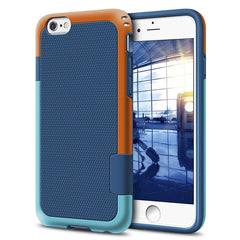 Hybrid PC & Silicone Shockproof Armor Case For iPhone X 8 7 6 6S Plus Cover Fashion Stitching Color Anti-Knonk Phone Cases Shell