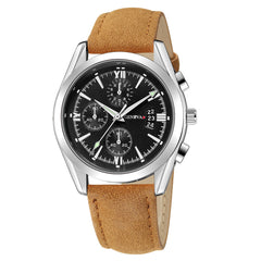 Man Women Watch Luxury Quartz Sport Military Stainless Steel Dial Leather Watch Mens new arrival in men wrist watches relogio