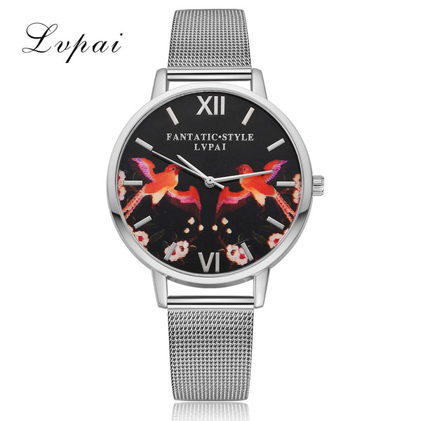 Unique Women's Watches Cute Flamingo Pattern Ladies Quartz Wristwatch Alloy Strap Clock  Relogio Feminino@50