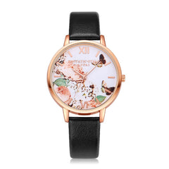 Women's Watches Butterfly Rose Gold Dial Ladies Simple Quartz Wristwatch Casual Clock Dress Gift Mujer Bayan Kol Saati@50