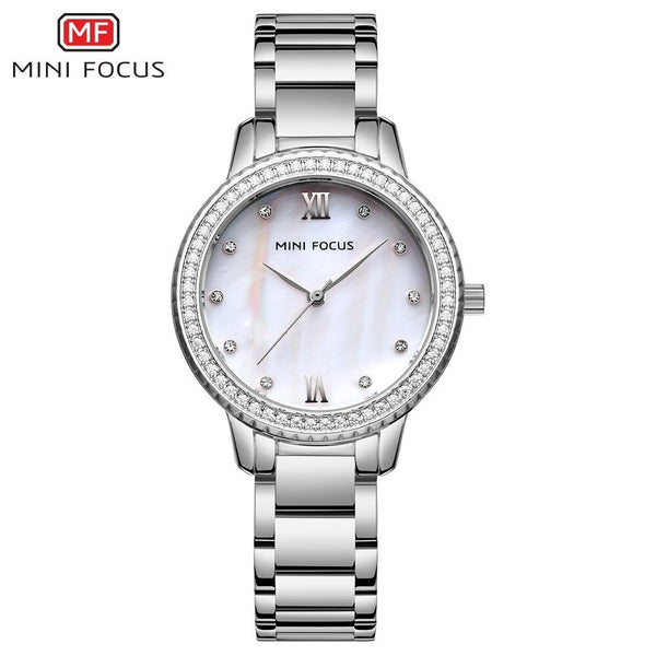 MINIFOCUS Fashion Women Watches Waterproof Stainless Steel Watch Woman Lady Women's Wristwatches Ladies Watches Top Brand Luxury