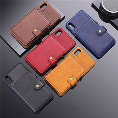 Leather Flip For Iphone 8 7 6 6s Plus Cover Zipper Multifunction Wallet Case For iPhone X XS XR XS Max Shockproof Silicone Cover