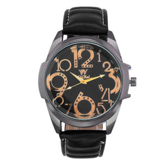 Man Wristwatch Fashion Luxury Business Large Dial Leather Belt Quartz Watch big dial watches for men zegarek meski orologio uomo