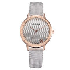 Hot Creative Women Watches Honeycomb  Dial  Fashion Quartz Wristwatch Featured Ladies Temperament Clock Gift  Zegarek Damski@50