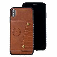 TIKITAKA Multi Card Holders Wallet Case For iPhone 11Pro Xs Max XR X Magnet Buckle Cover for iPhone 6 6S 7 8 Plus Bracket Case