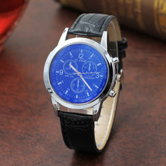DISU Men Wrist Watch Blu Ray Glass Neutral Quartz Simulates watches man unique watch for men relogios masculino
