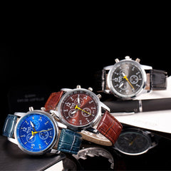 Mens Wrist Watches Luxury Fashion Crocodile Faux Leather Analog Men Wristwatch Clock Relojes Hombre 2019 erkek kol saati