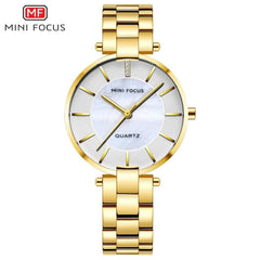 MINIFOCUS Fashion Designer Brand Luxury Women Wach Woman Lady Gold Quartz Watch Women Wrist Watch Casual Dress Women's Watches