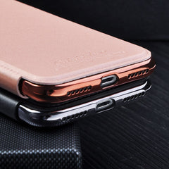 Wallet Flip Book PU Leather Phone Case For iPhone X XR XS Max 5 5S SE 6 6S 7 8 Plus Transparent Clear Back Cover Shell