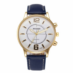 Men Watch Retro Design Leather Band Analog Alloy Quartz Watch Man watches mens 2019 men wristwatch clock
