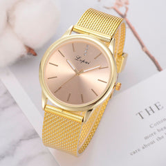 Best Selling Women Watches Rose Colour Dial Ladies Quartz Wristwatch Fashion Silicone Strap Temperament Clock  Zegarki Damski@50