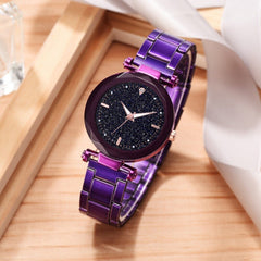 Featured Watches Women Scale Disc Ladies Quartz Wristwatch Simple Luxury Starry Sky Alloy Strap Good Clock Gift Reloj Mujer@50