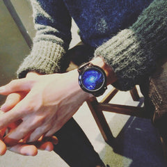 Men's Watch Couple Fashion Leather Band Analog Quartz Round Business Wristwatch Mens relojes hombre 2019 relogios masculinos
