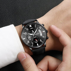 Men Watches Military Luxury Sports Analog Leather Quartz Wristwatch Mens Relojes Hombre 2019 relogios masculinos orologio uomo