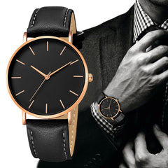Geneva Men Watch Date Alloy Case Synthetic Leather Analog Quartz Sport Wristwatch Mens relojes hombre 2019 zegarek meski