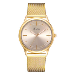 Women Watch Gold Mesh Fashion Bracelet Dress Watches Quartz Wristwatch Ladies Casual Dress Gift Clock Relogio Feminio@50
