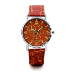 Men Watch Six Pin Quartz Blue Glass Belt Watch Mens Reloj Hombre 2019 men wristwatch clock relogio masculino