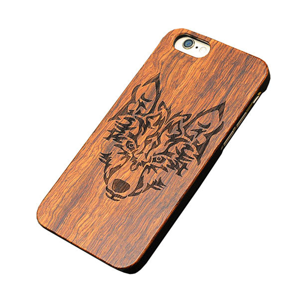 Retro Nature Embossed Wood Phone Cases For iPhone 5 5s SE 6 6s 7 8 Plus Funda Novel Carving Wooden Case PC Cover Hard Shell Capa