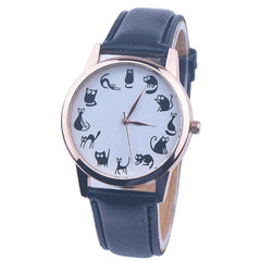 Women's Watches Best Sellers Featured Watch Cute Cartoon Kitten Pattern Romain Horloge Cadeau Montre Femme Acier Inoxydable@50