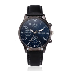 DISU Men Wristwatch Retro Design Leather Band Analog Alloy Quartz watch man new arrival in men wrist watches mens watches