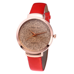 DISU Women Ladies Watch Beautiful Simple Leather Belt Womens watches Fashion Watch 2019 Relogio Feminino
