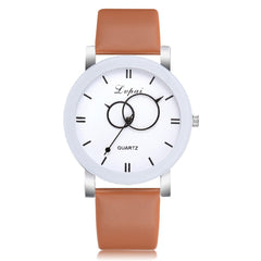 Top Brand Women Watches Casual Dial Ladies Business Quartz Wristwatch Temperament  Leather Strap Clock Dress Reloj Mujer @50