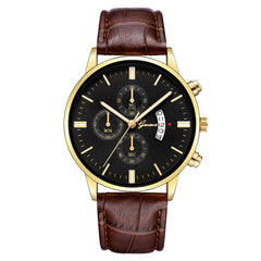 Geneva Women Mens Wristwatch Stainless Steel Leather Analog Alloy Quartz watches man wrist watches day date men watch