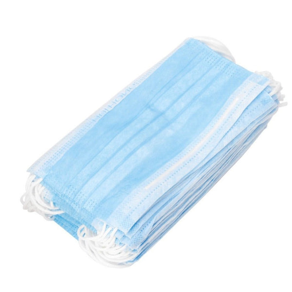 50Pcs 3 layers mouth mask Fabric Disposable Mouth Masks Adult Anti Haze Mask Anti-dust Mouth Masks Windproof Mouth Face Masks