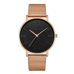 Hot Sale Women Watch Large Dial Thin Scale Clock  Business Leather Strap Quartz  Ladies  Wristwatch Simple Zegareki Damsk@50