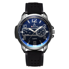 Men Watch Quartz High Quality Leather Blu Ray Glass Clock Watch Mens new arrival in men wrist watches relogios masculinos