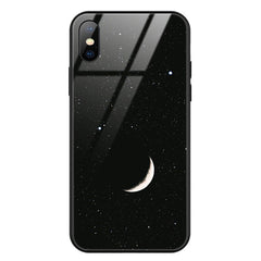 Case For iPhone XS Max XR X 8 Case Silicon Slim Back Tempered Glass Starry sky For iPhone 8 7 Plus 6 6s 8Plus Cases Cover Capa