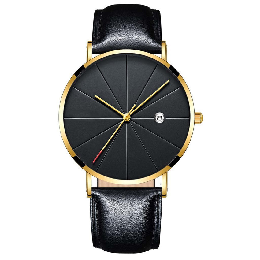 Men's Wristwatch Simple And Unobtrusive Business Leather Strap Casual Quartz Watch Man relojes para hombre horloges mannen