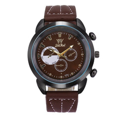 Mens Watches Luxury Business Large Dial Leather Belt Quartz Watch Man big dial watches for men horloges mannen orologio uomo