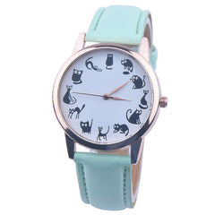 Women's Watches Best Sellers Featured Watch Cute Cartoon Kitten Pattern Romain Horloge Cadeau Montre Femme Acier Inoxydable@50
