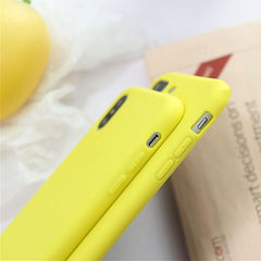 Candy colors Silicone Cases for iPhone 7 8 Plus cover capa For iPhone X XS Max XR Case on iPhone 7 6 6S 8 Plus X coque