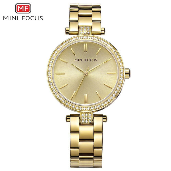 MINIFOCUS Quartz Women's Watches Brand Luxury Fashion Ladies Watch Women Waterproof Rose Gold Lady Watch For Woman Wristwatches