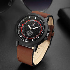 Men's Watch Multicolor Fashion Casual Business Single Eye Belt Quartz Wristwatch Mens Reloj Hombre 2019 zegarek meski