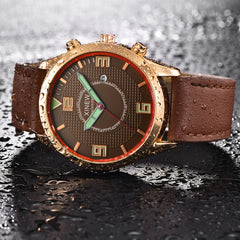 Men's Wrist Watch Military Leather Waterproof Date Quartz Analog Army Quartz watch man watches mens 2019 relogio masculino